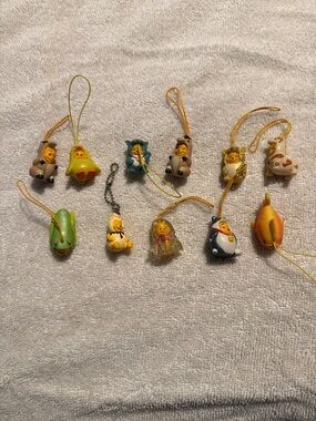 Cute Assorted Animal Character Phone Charms - Yellow Accents